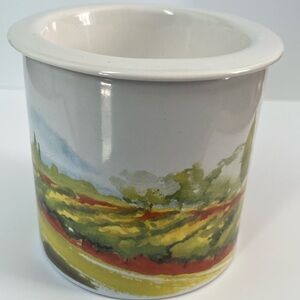 Vintage Gourmet de Village Dip Chiller-Tuscan Village Ceramic 2 - Piece Set